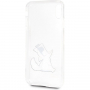 Carcasă Karl Lagerfeld Fun Choupette No Rope Hard Case, pentru iPhone XS Max - transparent