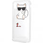 Carcasă Karl Lagerfeld Fun Eaten No Rope Hard Case, pentru iPhone XS Max - transparent
