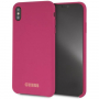 Carcasă Guess Silicone Gold Logo case, pentru iPhone XS Max - roz