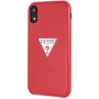 Carcasă Guess PU Leather Case Triangle, pentru iPhone XR - roșu