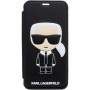 Husă Karl Lagerfeld Ikonik Book, pentru iPhone X / XS - negru