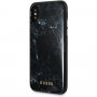 Husă TPU Guess Marble TPU, pentru iPhone X / XS - negru