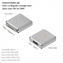 Adaptor de încărcare magnetic USB-C PD 100W / MagSafe 3 pentru MacBook - argintiu
