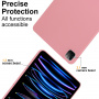 Husă mată din plastic moale pentru iPad Air 11" (2024-2026) - roz