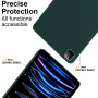 Husă mată din plastic moale pentru iPad Pro 13" (2024/2025) - albastru petrol