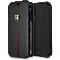 Ferrari Off Track Book FEHDEFLBKPXBK iPhone X/XS, negru