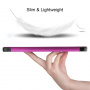 Husă din piele PU cu compartiment pentru Apple Pencil și funcție sleep pentru iPad Air 11" (2024-2026) - mov