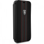 Husă Ferrari Off Track Logo Book FEURFLBKPXBKR iPhone X/XS, negru
