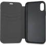 Husă Ferrari Off Track Logo Book FEURFLBKPXBKR iPhone X/XS, negru