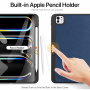 Husă DUX DUCIS Domo cu compartiment pentru Apple Pencil și funcție sleep pentru iPad Pro 11" (2024/2025) - albastru închis