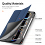 Husă DUX DUCIS Domo cu compartiment pentru Apple Pencil și funcție sleep pentru iPad Pro 11" (2024/2025) - albastru închis
