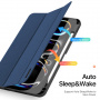 Husă DUX DUCIS Domo cu compartiment pentru Apple Pencil și funcție sleep pentru iPad Pro 11" (2024/2025) - albastru închis