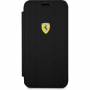 Husă Ferrari Tyres Daphne Book FESCODFLBKPXBK iPhone X/XS, negru