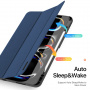 Husă DUX DUCIS Domo cu compartiment pentru Apple Pencil și funcție sleep pentru iPad Pro 13" (2024/2025) - albastru închis