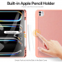 Husă DUX DUCIS Domo cu compartiment pentru Apple Pencil și funcție sleep pentru iPad Pro 13" (2024/2025) - roz