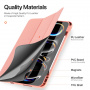 Husă DUX DUCIS Domo cu compartiment pentru Apple Pencil și funcție sleep pentru iPad Pro 13" (2024/2025) - roz