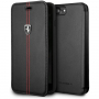 Ferrari FEHDEFLBKI8LBK Heritage Book case iPhone 7/8 Plus, negru