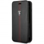 Ferrari FEHDEFLBKI8LBK Heritage Book case iPhone 7/8 Plus, negru