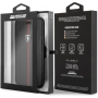 Ferrari FEHDEFLBKI8LBK Heritage Book case iPhone 7/8 Plus, negru