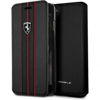 Ferrari Off Track Logo Book FEURFLBKI8BKR iPhone SE (2020/2022) / 8 / 7, negru