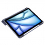Husă cu spate transparent și suport origami pentru iPad Air 11" (2024-2026) - negru