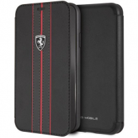 Ferrari FEURFLBKI61BKR Off Track Logo Book case iPhone XR, negru
