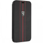 Ferrari FEURFLBKI65BKR Off Track Logo Book case iPhone XS Max, negru
