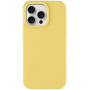 Husă din silicon Tactic Velvet Smoothie pentru iPhone 15 Pro Max - galben banană