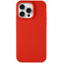 Husă din silicon Tactic Velvet Smoothie pentru iPhone 15 Pro Max - roșu chilli