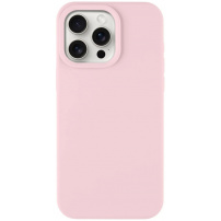 Husă din silicon Tactic Velvet Smoothie pentru iPhone 15 Pro Max - roz deschis