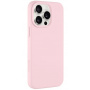Husă din silicon Tactic Velvet Smoothie pentru iPhone 15 Pro Max - roz deschis