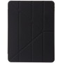 Husă cu spate transparent și suport origami pentru iPad Air 11" (2024-2026) - negru