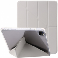 Husă cu spate transparent și suport origami pentru iPad Pro 13" (2024/2025) - gri