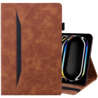 Husă elegantă cu spațiu pentru carduri pentru iPad Pro 13" (2024/2025) - maro