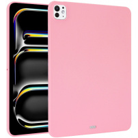 Husă mată din plastic moale pentru iPad Pro 11" (2024/2025) - roz