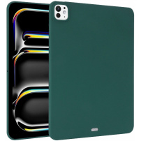Husă mată din plastic moale pentru iPad Pro 11" (2024/2025) - albastru petrol