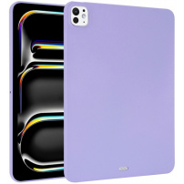 Husă mată din plastic moale pentru iPad Pro 11" (2024/2025) - mov