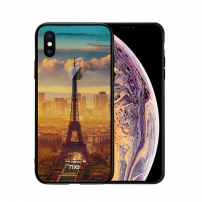 Carcasă NXE, cu partea de spate sin sticlă, pentru iPhone XS Max - Turnul Eiffel