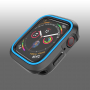 Husă din silicon, pentru Apple Watch 40mm - negru - albastru