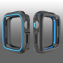 Husă din silicon, pentru Apple Watch 40mm - negru - albastru