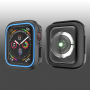 Husă din silicon, pentru Apple Watch 40mm - negru - albastru