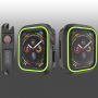 Husă din silicon, pentru Apple Watch 40mm - negru - verde