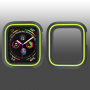 Husă din silicon, pentru Apple Watch 40mm - negru - verde