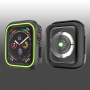 Husă din silicon, pentru Apple Watch 40mm - negru - verde
