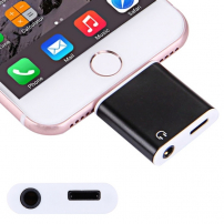 Adaptor / reducţie lightning, conector la jack 3,5 mm cu conector lightning, pentru Apple iPhone 8 / 8 Plus / 7 / 7 Plus / 6S / 6S Plus / 6 / 6 Plus