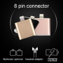 Adaptor / reducţie lightning, conector la jack 3,5 mm cu conector lightning, pentru Apple iPhone 8 / 8 Plus / 7 / 7 Plus / 6S / 6S Plus / 6 / 6 Plus