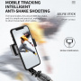 CYKE Q08 buzunar Bluetooth selfie stick / trepied cu stabilizator - negru