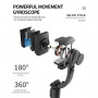 CYKE Q08 buzunar Bluetooth selfie stick / trepied cu stabilizator - negru