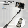 CYKE Q08 buzunar Bluetooth selfie stick / trepied cu stabilizator - negru