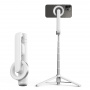 Stick/trepied Bluetooth selfie cu atasament magnetic pentru iPhone - alb